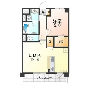 グランツ京都南【2階】の間取り