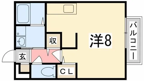 コンフォートテクノⅡ A棟【105号室】の間取り