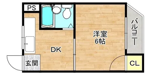大阪府大阪市都島区高倉町1丁目【アパート】の間取り