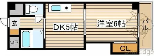 ノルデンハイム天神橋【4階】の間取り