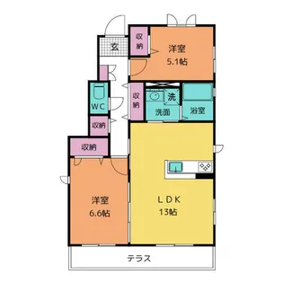 DODESUKA HEIM【1階】の間取り