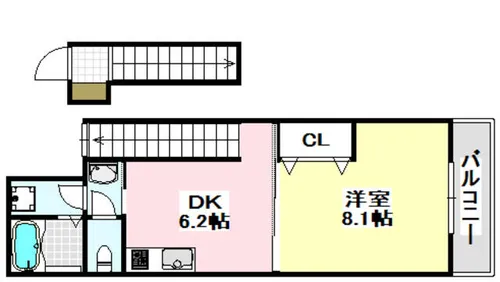 グランデ花水木【202号室】の間取り