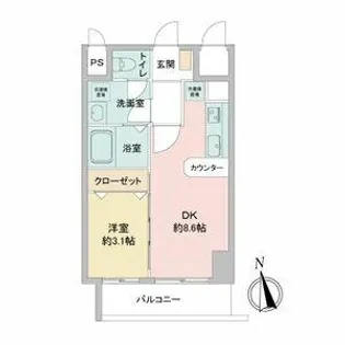 La Douceur今池【0313号室】の間取り