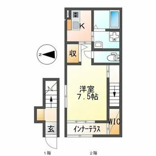 ロージー【2階】の間取り