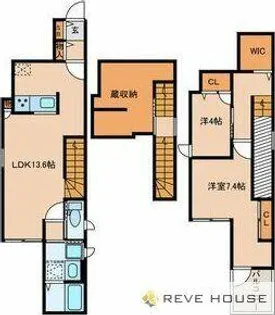 福岡県福岡市南区南大橋1丁目【テラスハウス】の間取り