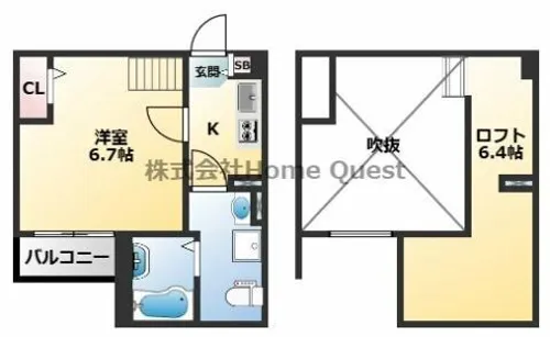 ALEGRIA【1階】の間取り