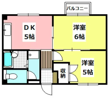 ハイツパル【1階】の間取り