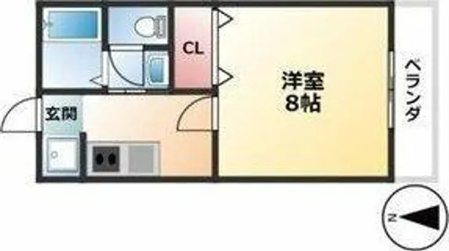 サン・friends木曽Ⅱ【2階】の間取り