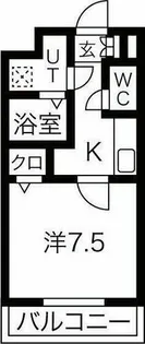 Cieluje中村日赤【3階】の間取り