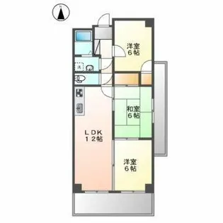 第3高杉マンション【3階】の間取り