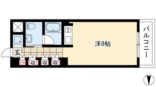 白川公園パークマンション【11階】の間取り