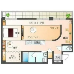 スペチアーレ420【7階】の間取り