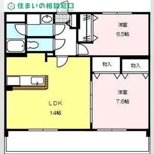 愛知県岡崎市柱曙3丁目【マンション】の間取り