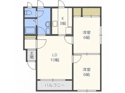 ブラボー1715【5階】の間取り