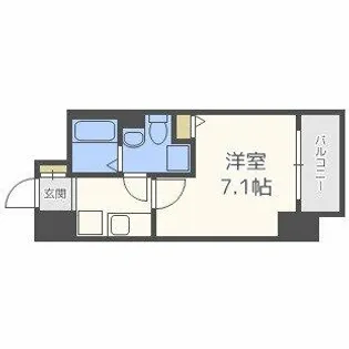 1Rの間取り画像