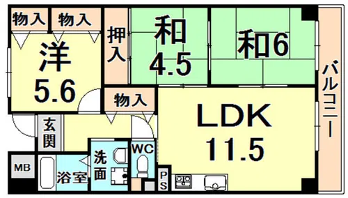 レルンブラール【2階】の間取り