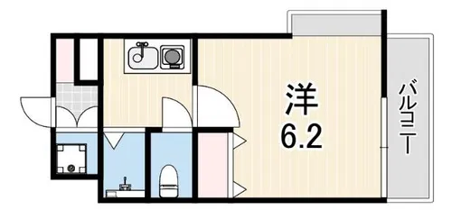 メインステージ深江ステーションフロント【6階】の間取り
