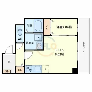 TERRA HIRANOHONMACHI【305号室】の間取り