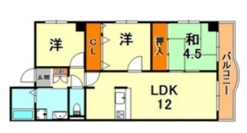アルトゥーラ御影【3階】の間取り