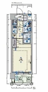 インザグレイス桜ノ宮【4階】の間取り