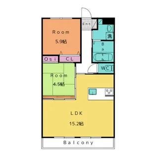 スターターマンション新田【3階】の間取り