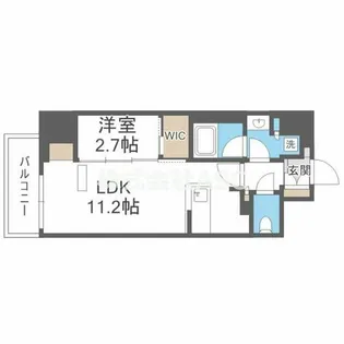アーバネックス天満橋Front【1404号室】の間取り