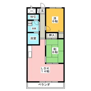 オークビラ【1階】の間取り