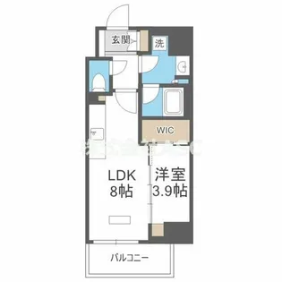 アーバネックス天満橋Front【607号室】の間取り
