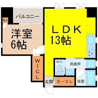 RINASCERE(リナッシェレ)【8階】の間取り