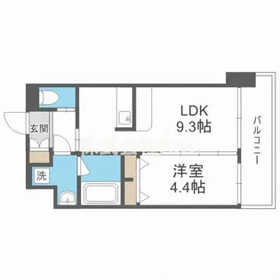 スプランディッド安土町【8階】の間取り