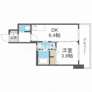 スプランディッド安土町【703号室】の間取り