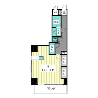 スタジオスクエア大須【9階】の間取り