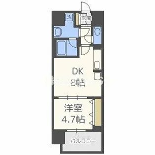 セイワパレス天王寺真田山【504号室】の間取り