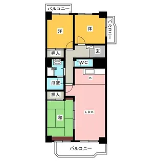 イトーピア上前津【3階】の間取り