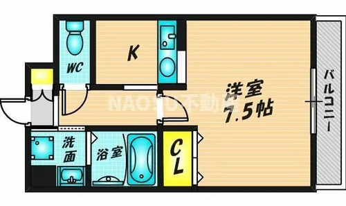 カーサエスパシオ【801号室】の間取り