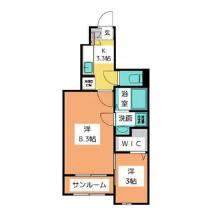 カーサ ミヤビⅠ【1階】の間取り