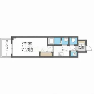 プランドール北浜【11階】の間取り