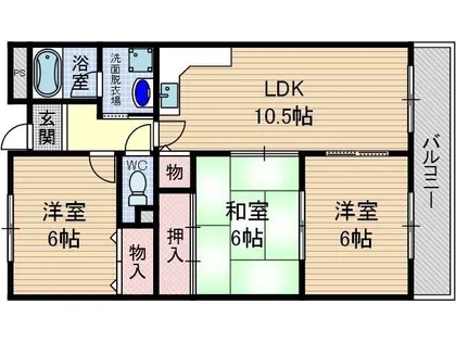 リーブ高瀬【5階】の間取り