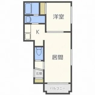 グランメール麻生【1階】の間取り