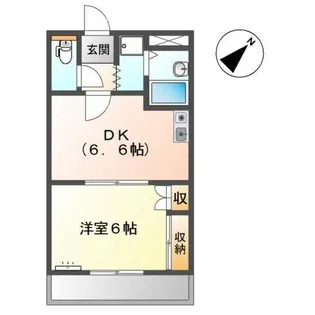 スカイウィング草間【2階】の間取り