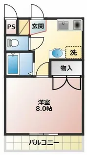 コア・クレマチス【102号室】の間取り