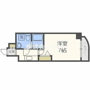 セレニテ上町台【808号室】の間取り