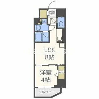 アーバネックス西天満【12階】の間取り