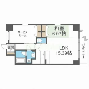 プレジオ本町【204号室】の間取り