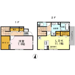 FINE STAGE WEST【1階】の間取り