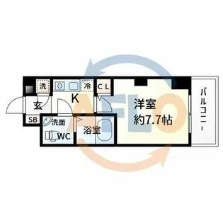 セレニテ新大阪弐番館【13階】の間取り