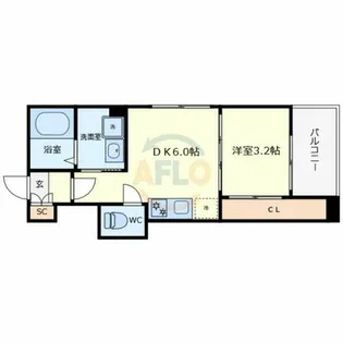 Granstella 帝塚山【2階】の間取り