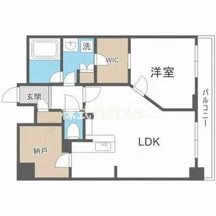KDX堺筋本町レジデンス【1504号室】の間取り