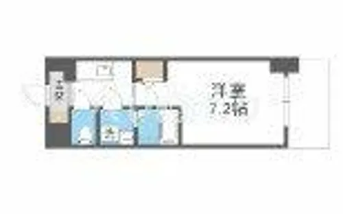 エスリードレジデンス大阪谷町ザ・マークス【6階】の間取り