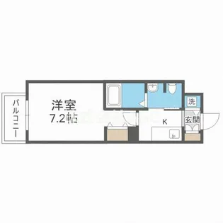 グランルージュ中之島南【1203号室】の間取り